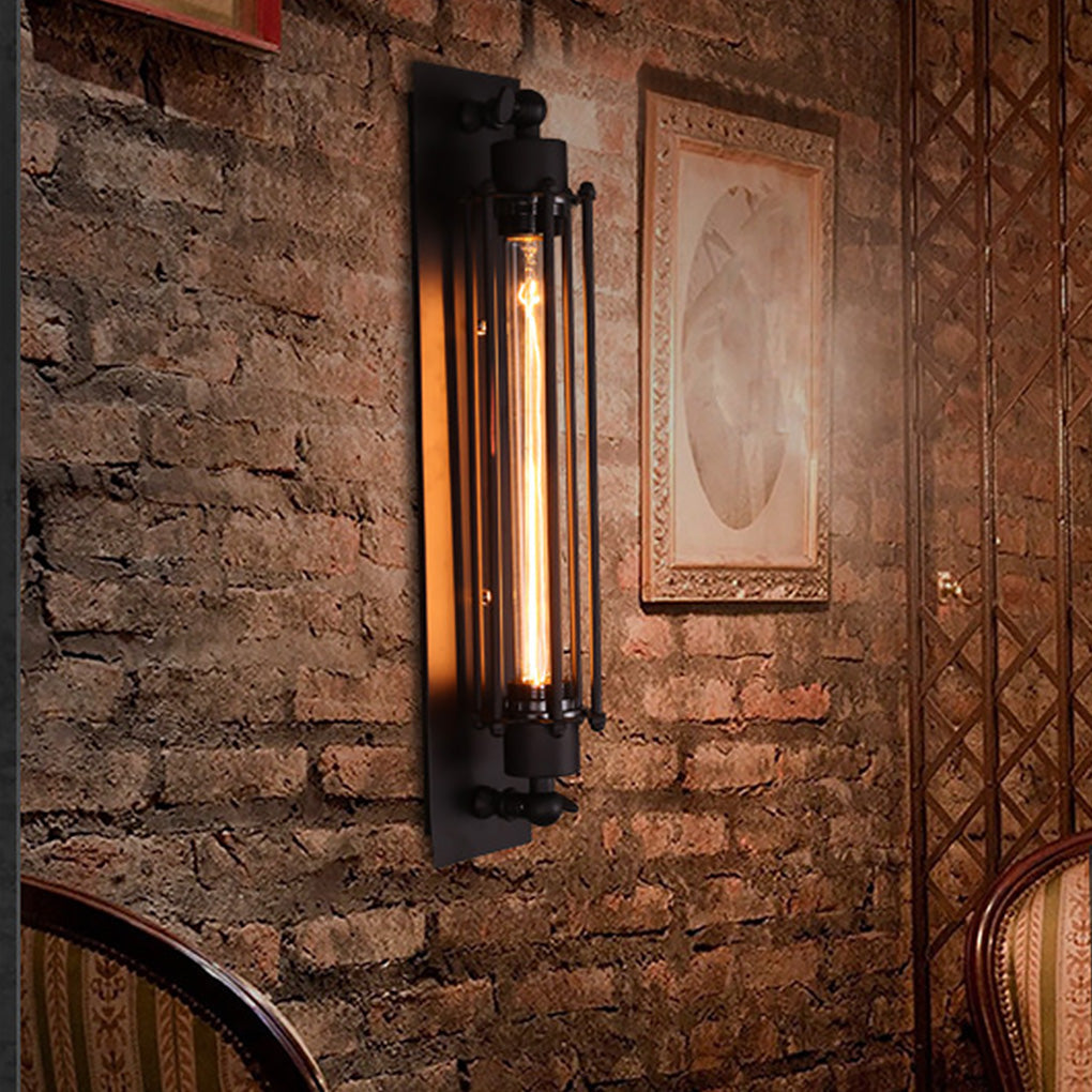 Industrial Iron Wall Sconce