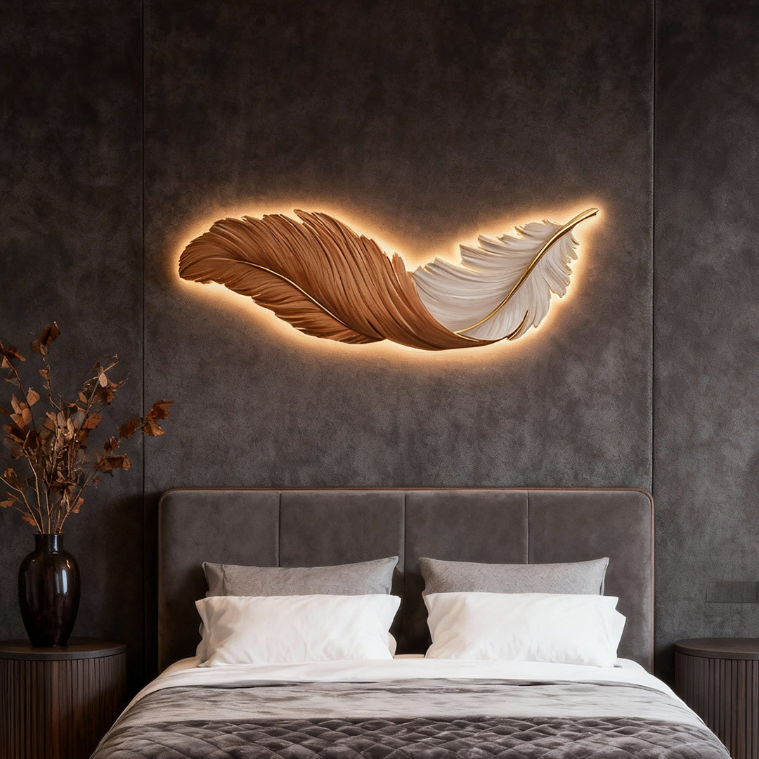 Modern LED Mural Wall Lamp with Remote Control