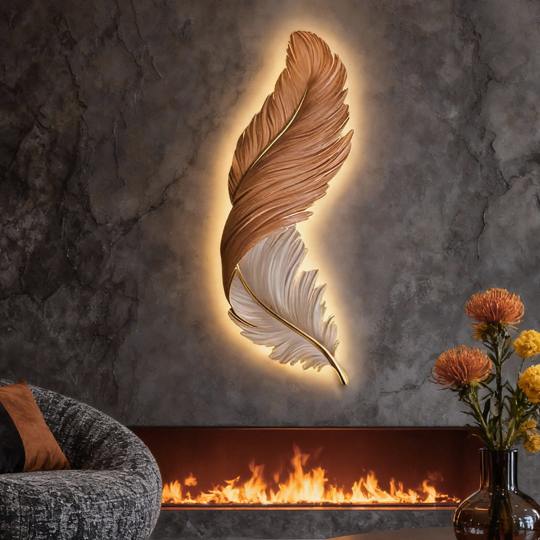 Modern LED Mural Wall Lamp with Remote Control