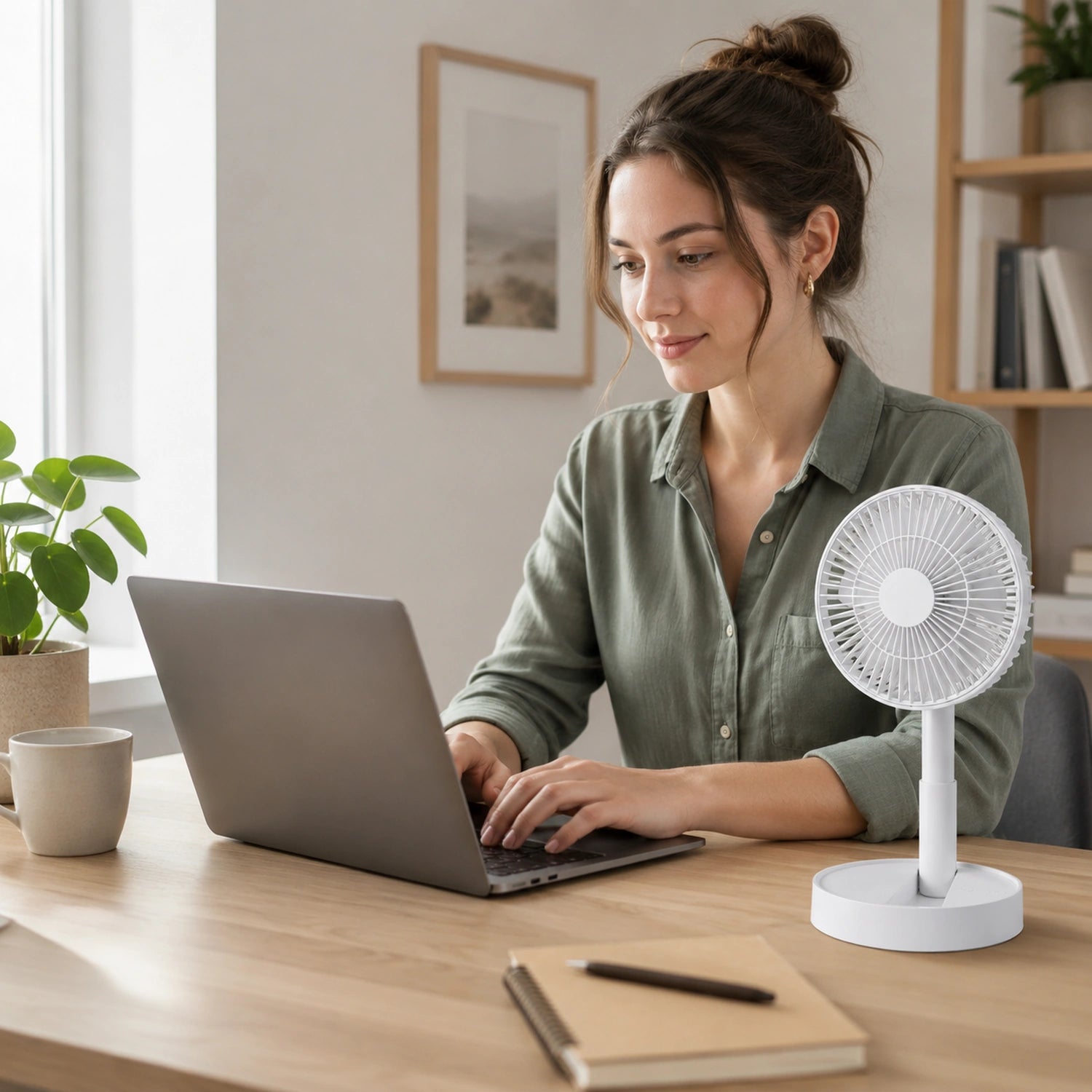 Portable Foldable Rechargeable Desk Fan