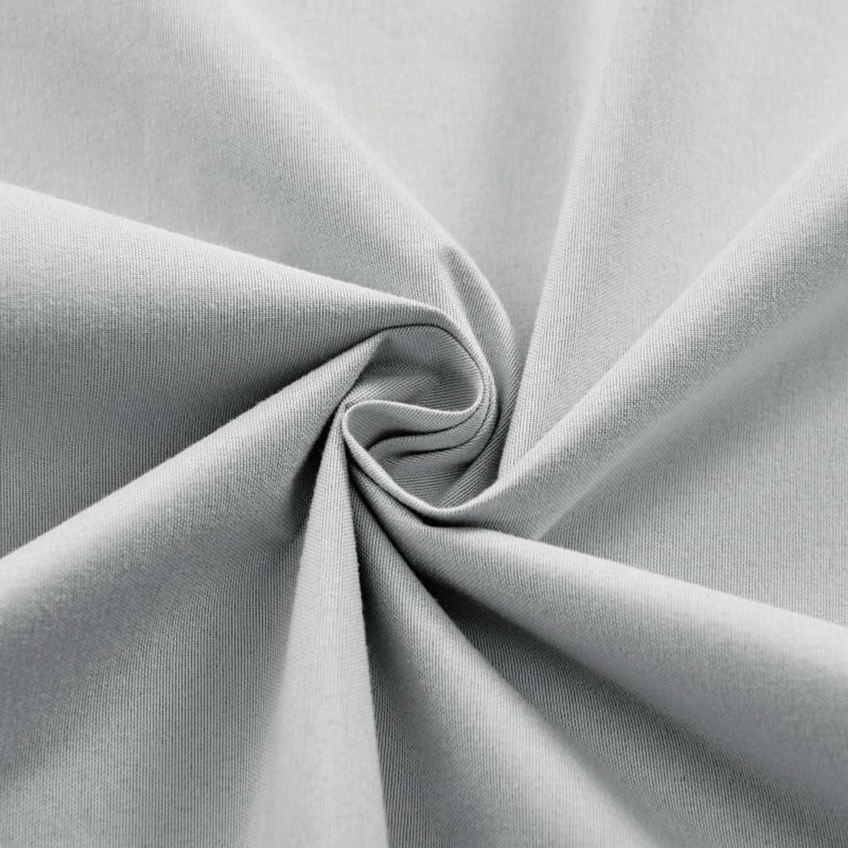 Grey woven curtain fabric close-up