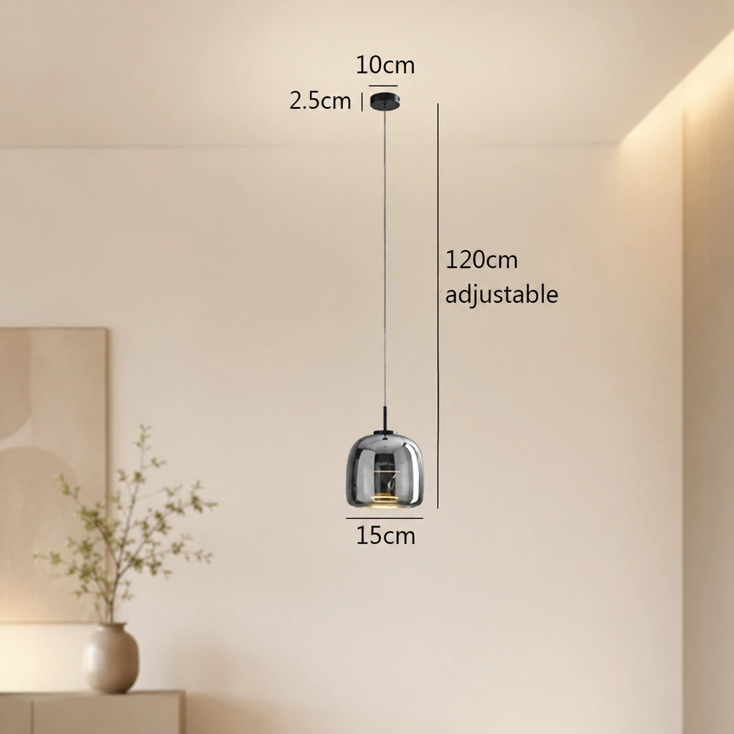 Modern Glass Pendant Light - Nordic Style