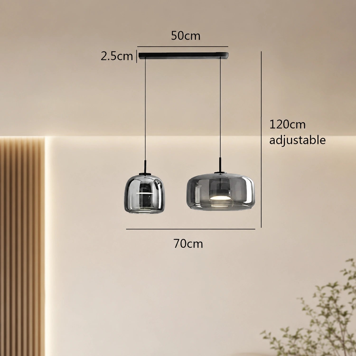 Modern Glass Pendant Light - Nordic Style