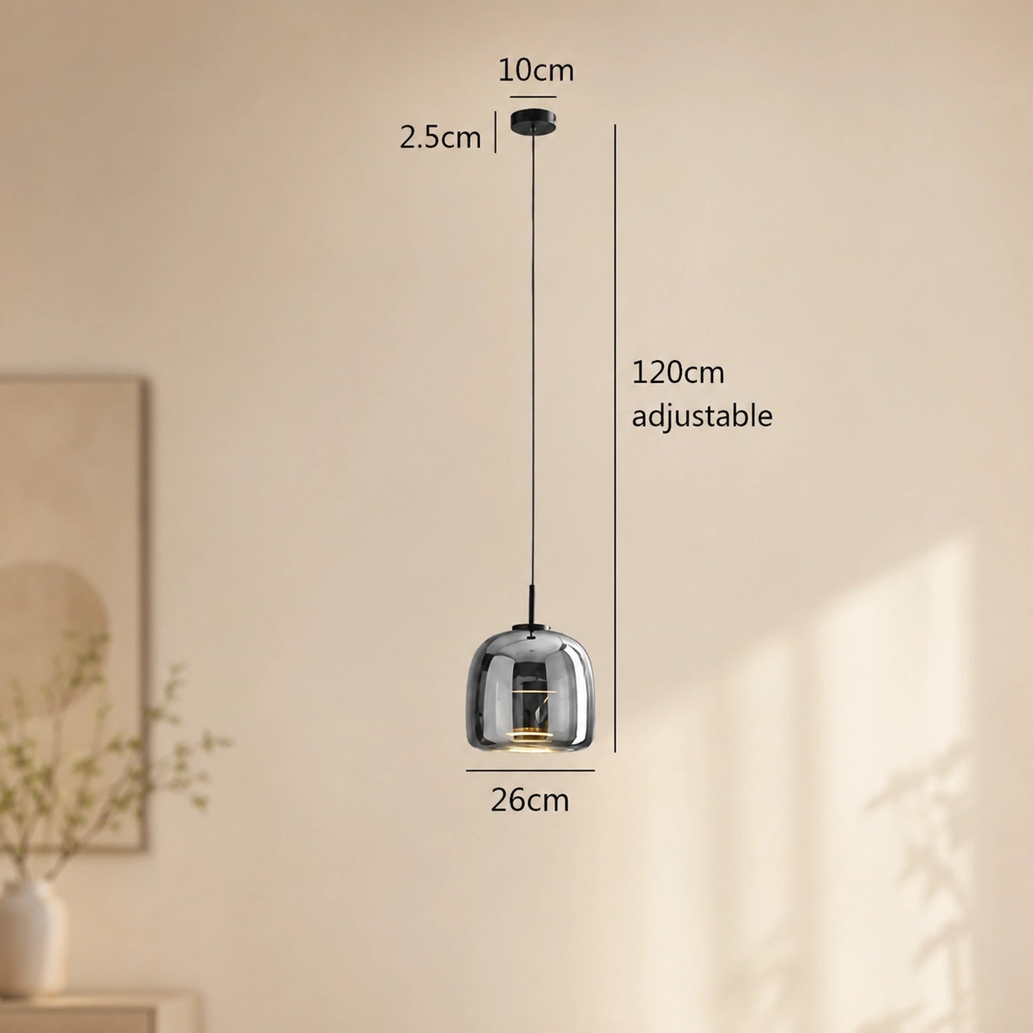 Modern Glass Pendant Light - Nordic Style