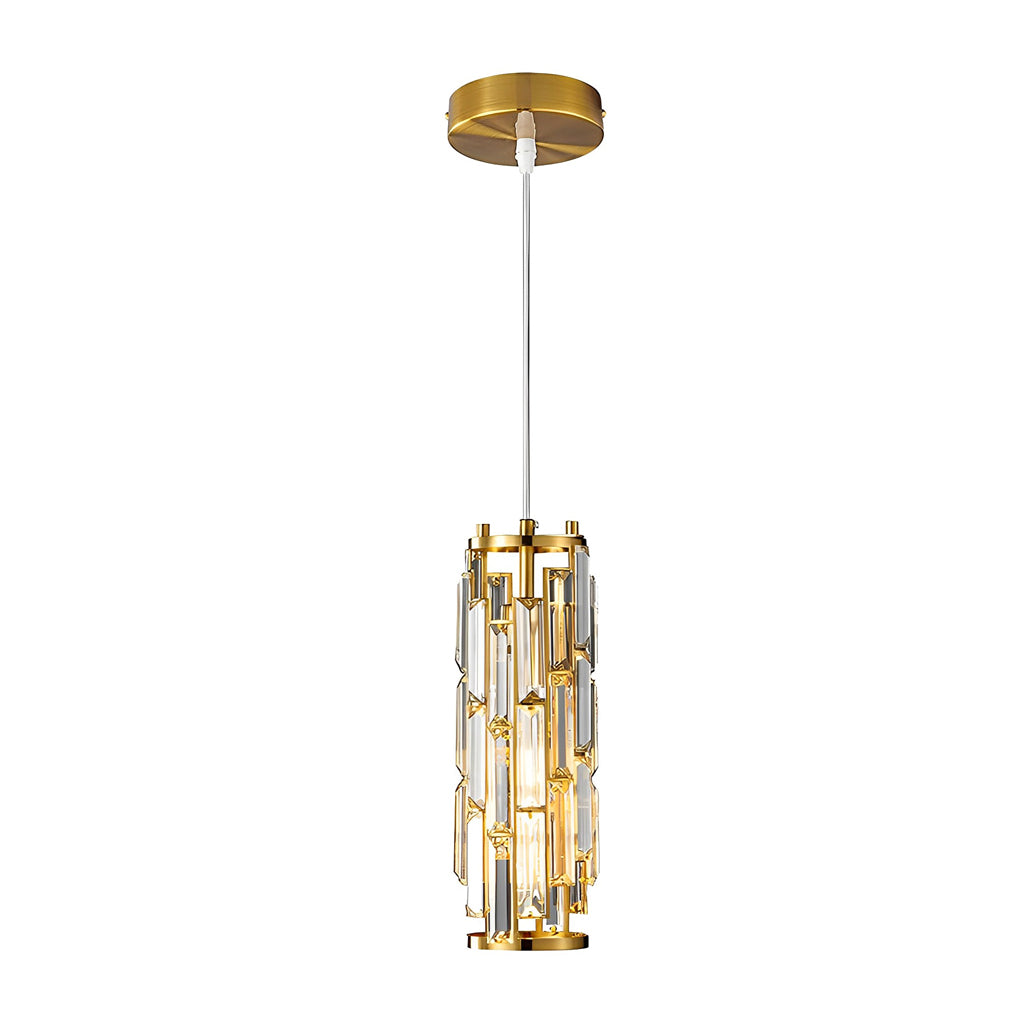 Modern Glass Pendant Light with Adjustable Cord