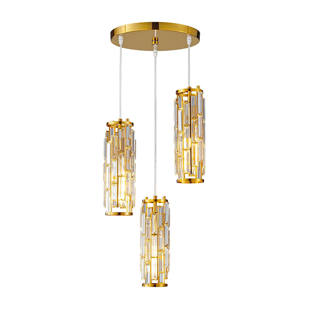 Modern Glass Pendant Light with Adjustable Cord