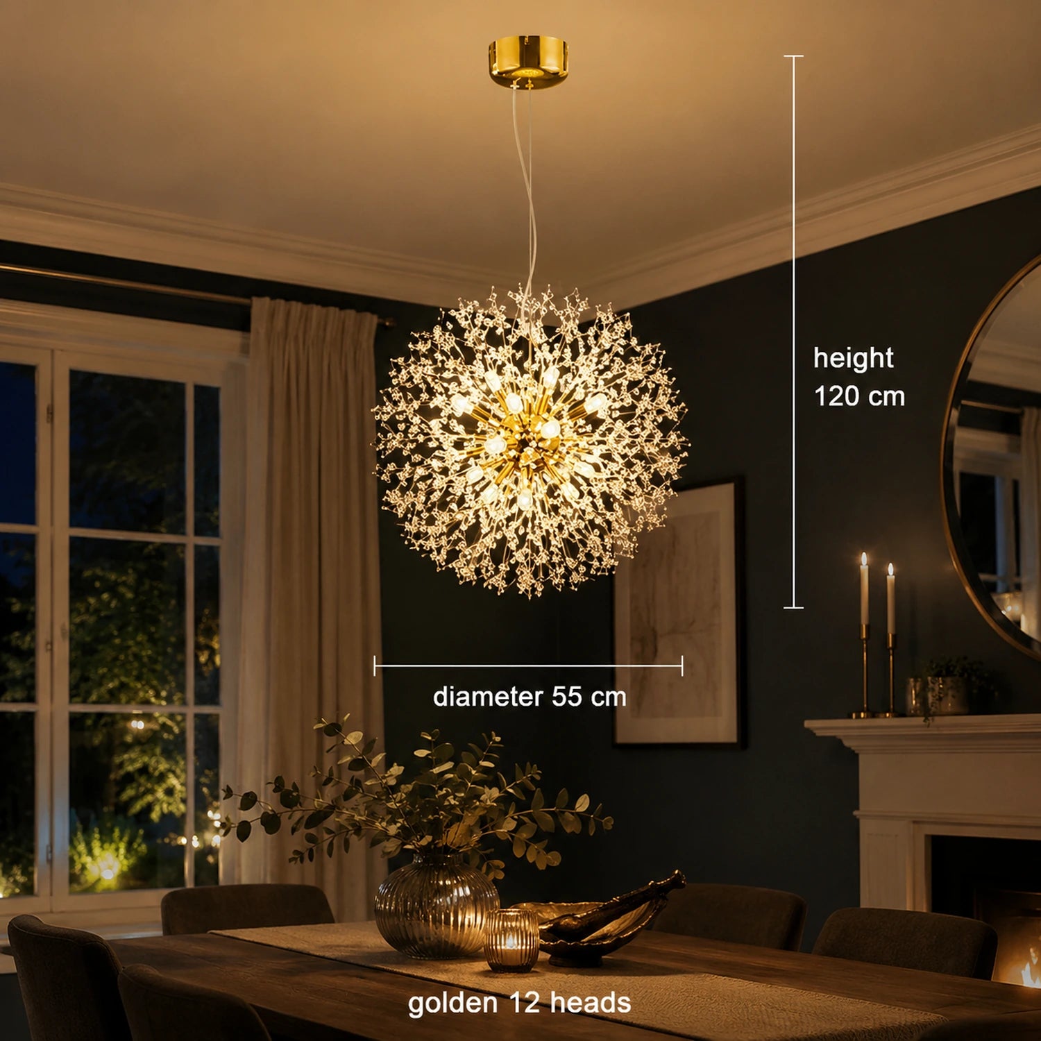 Modern Dandelion LED Pendant Light