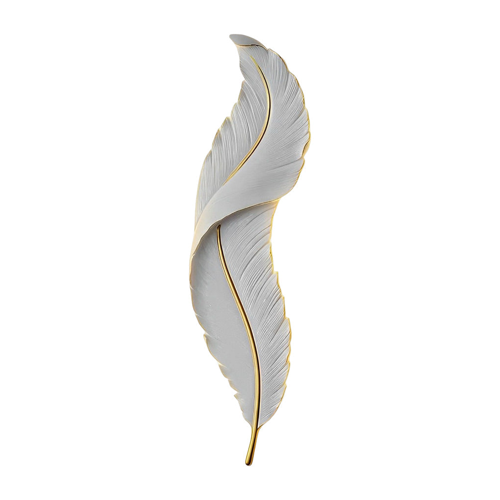 Resin Feather LED Wall Light