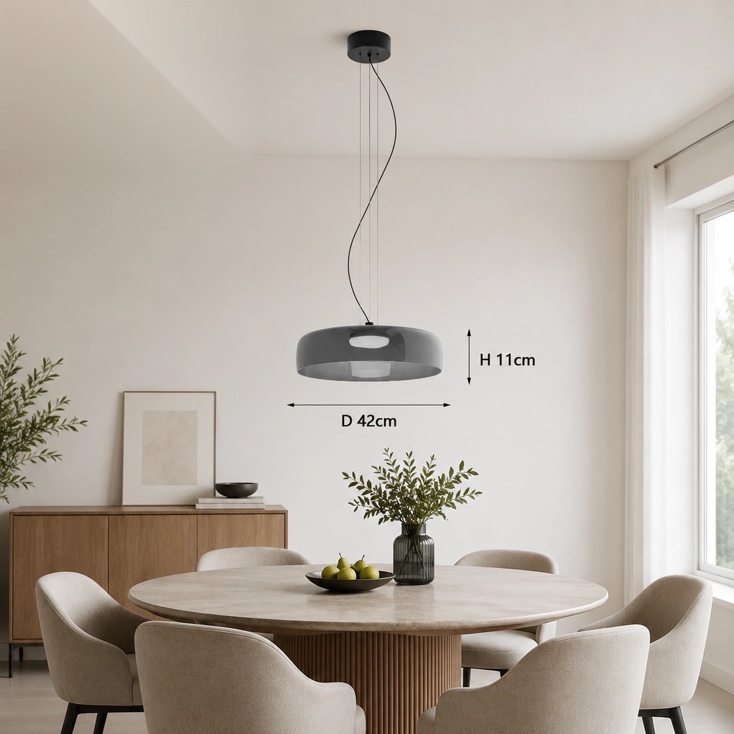 Colorful Glass Pendant Light for Dining Table & Living Room