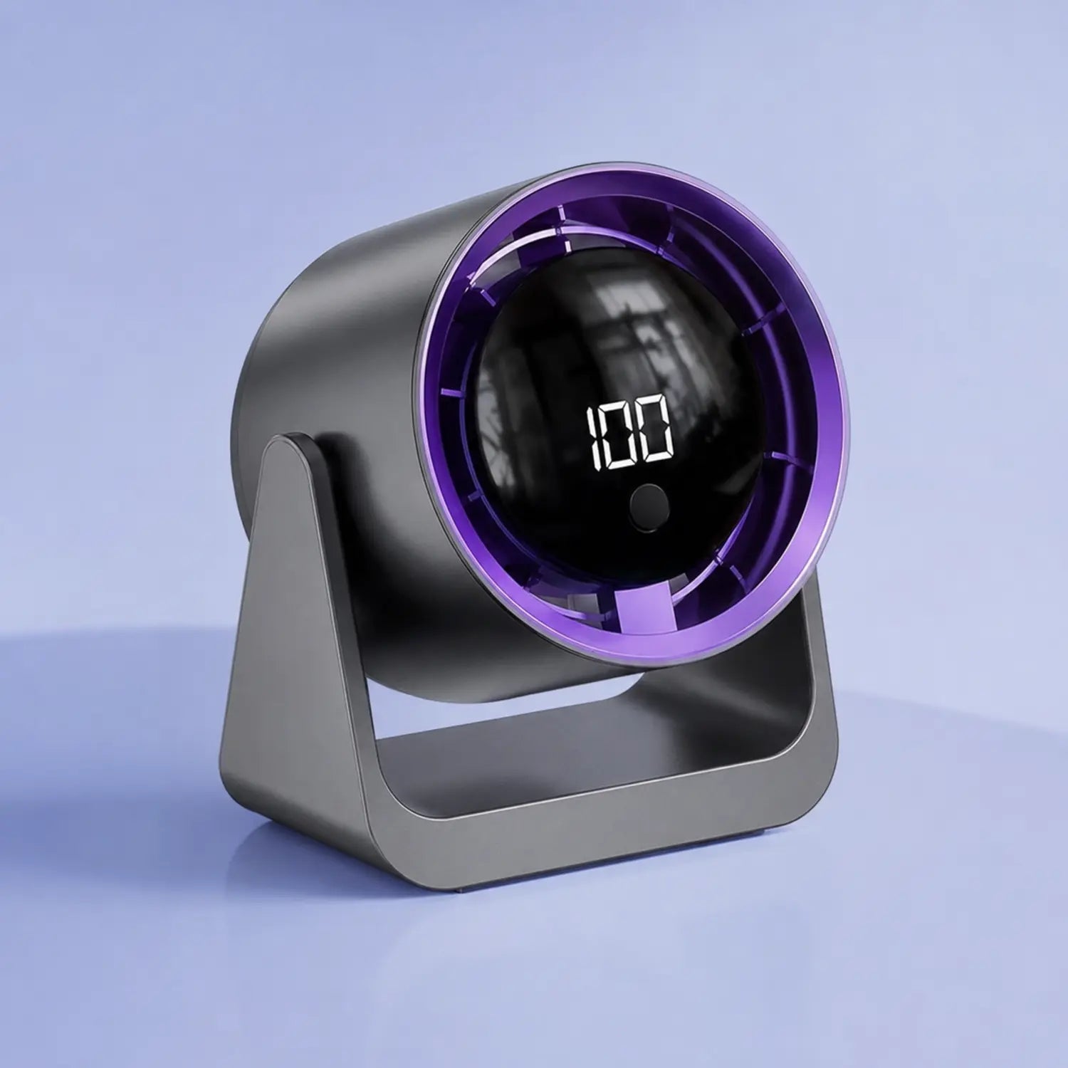 Rechargeable Desktop Fan with Digital Display & Wall Mount