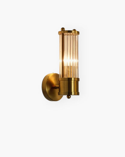 Elegant Crystal Glass Stainless Steel Contemporary Wall Sconce
