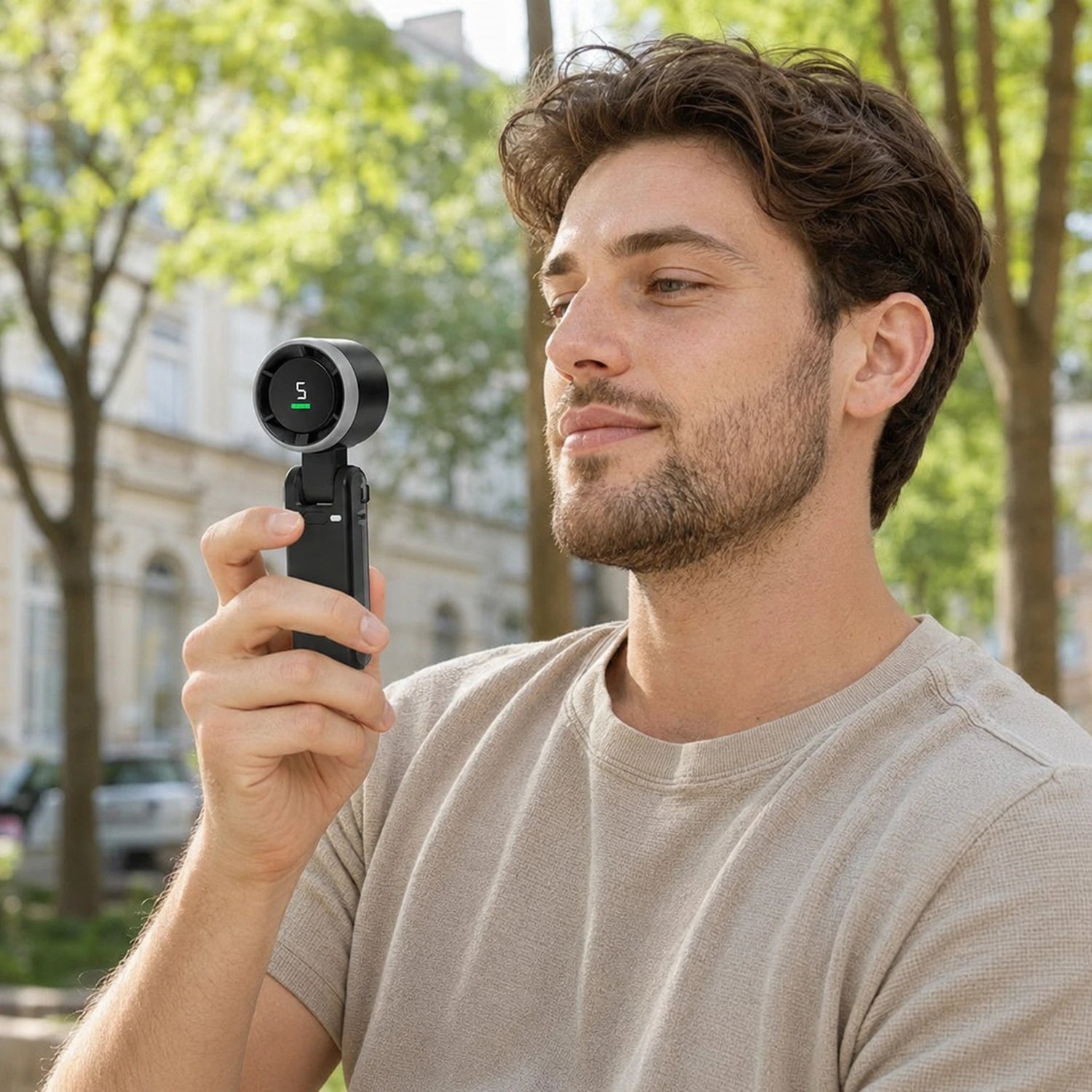Portable Handheld Turbo Fan with LED Display