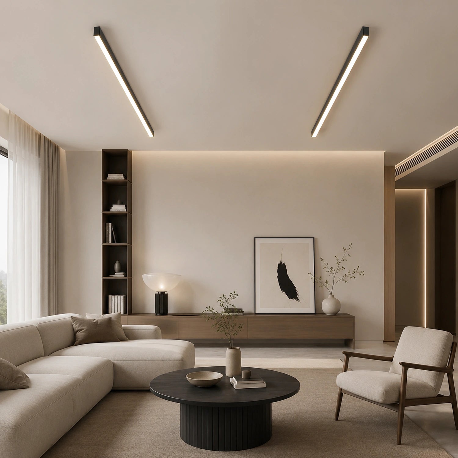 Minimalist Linear LED Ceiling Light