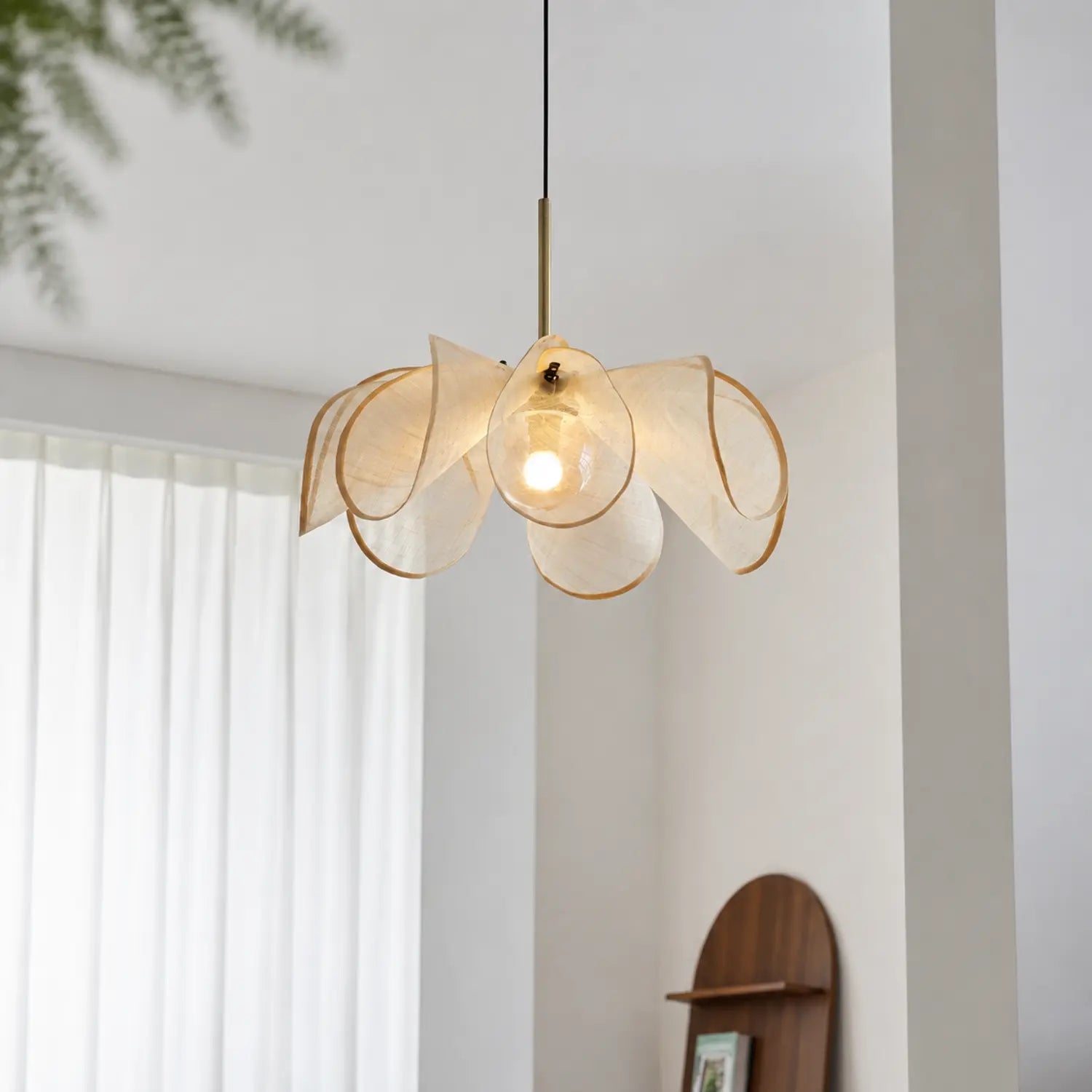 Nordic Wabi Sabi Fabric Pendant Light
