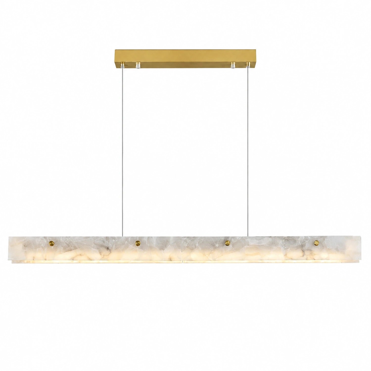 Natural Marble Linear Pendant Light
