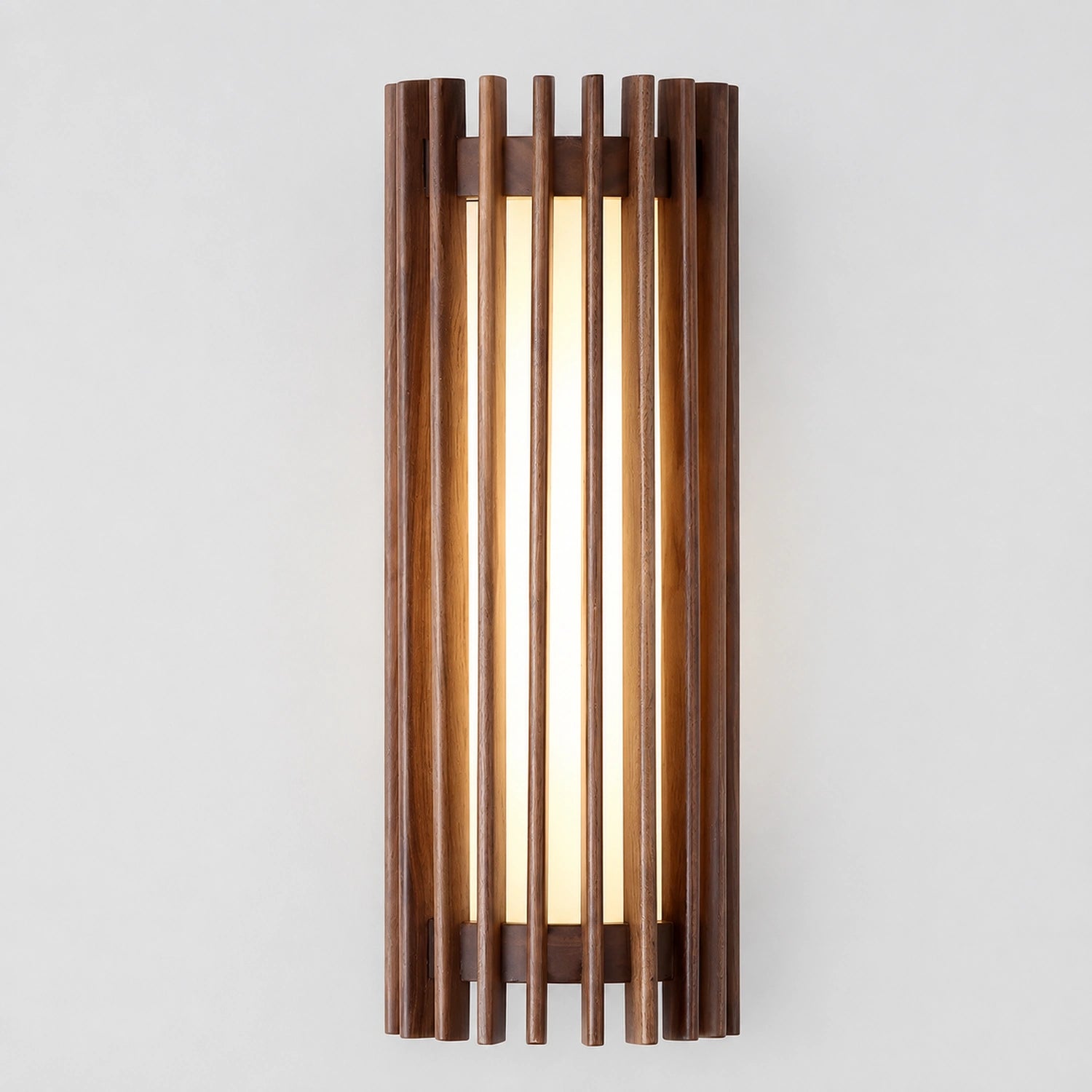 Wabi-sabi Style Wood and Acrylic LED Wall Sconce