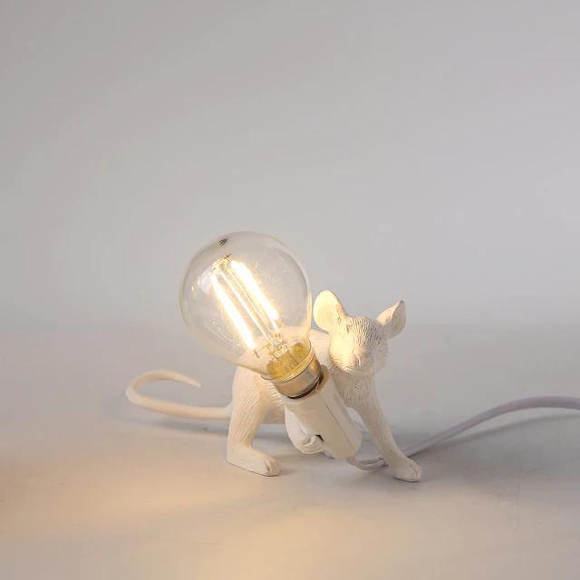 Mouse Bedside Table Lamp - Novelty Night Light - Figurine Design