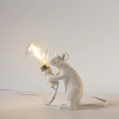 Mouse Bedside Table Lamp - Novelty Night Light - Figurine Design