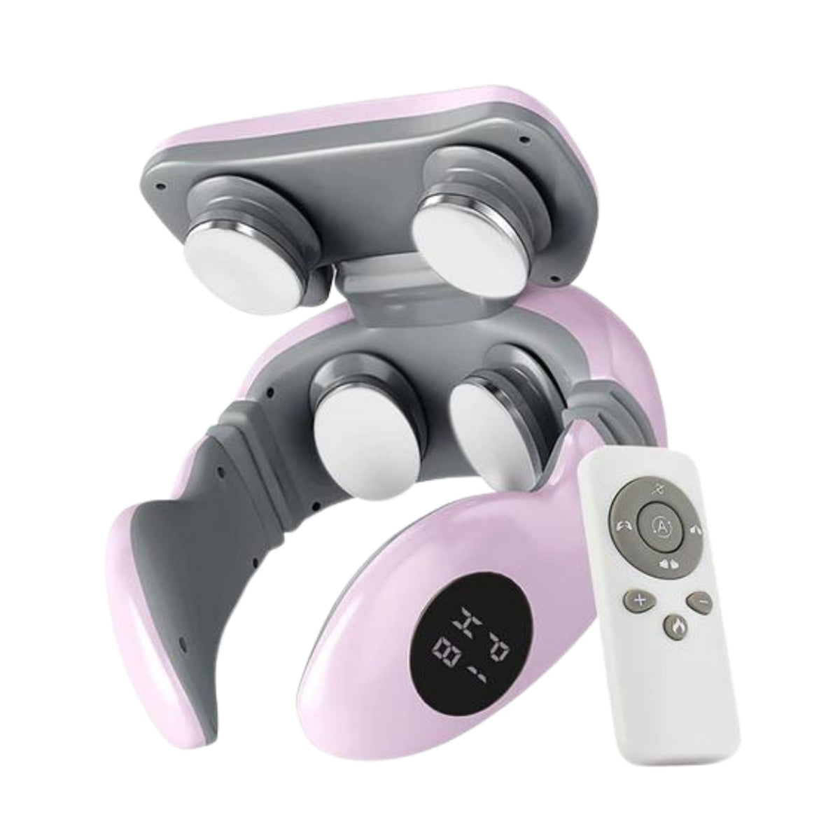 Pink TENS neck massager