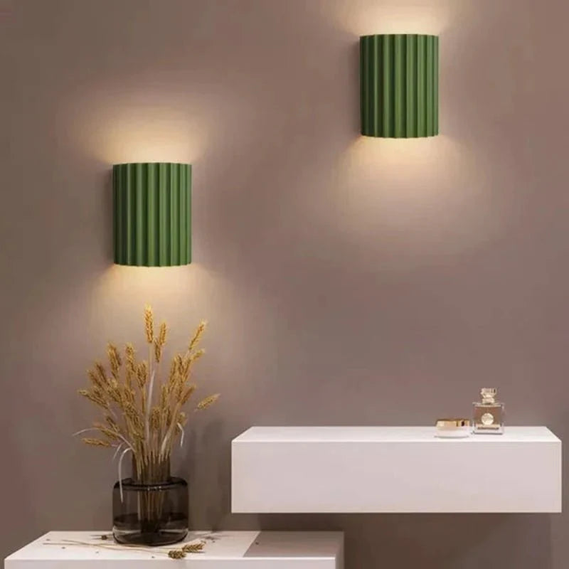 Nordic Minimalist LED Wall Lamp Macaron Resin