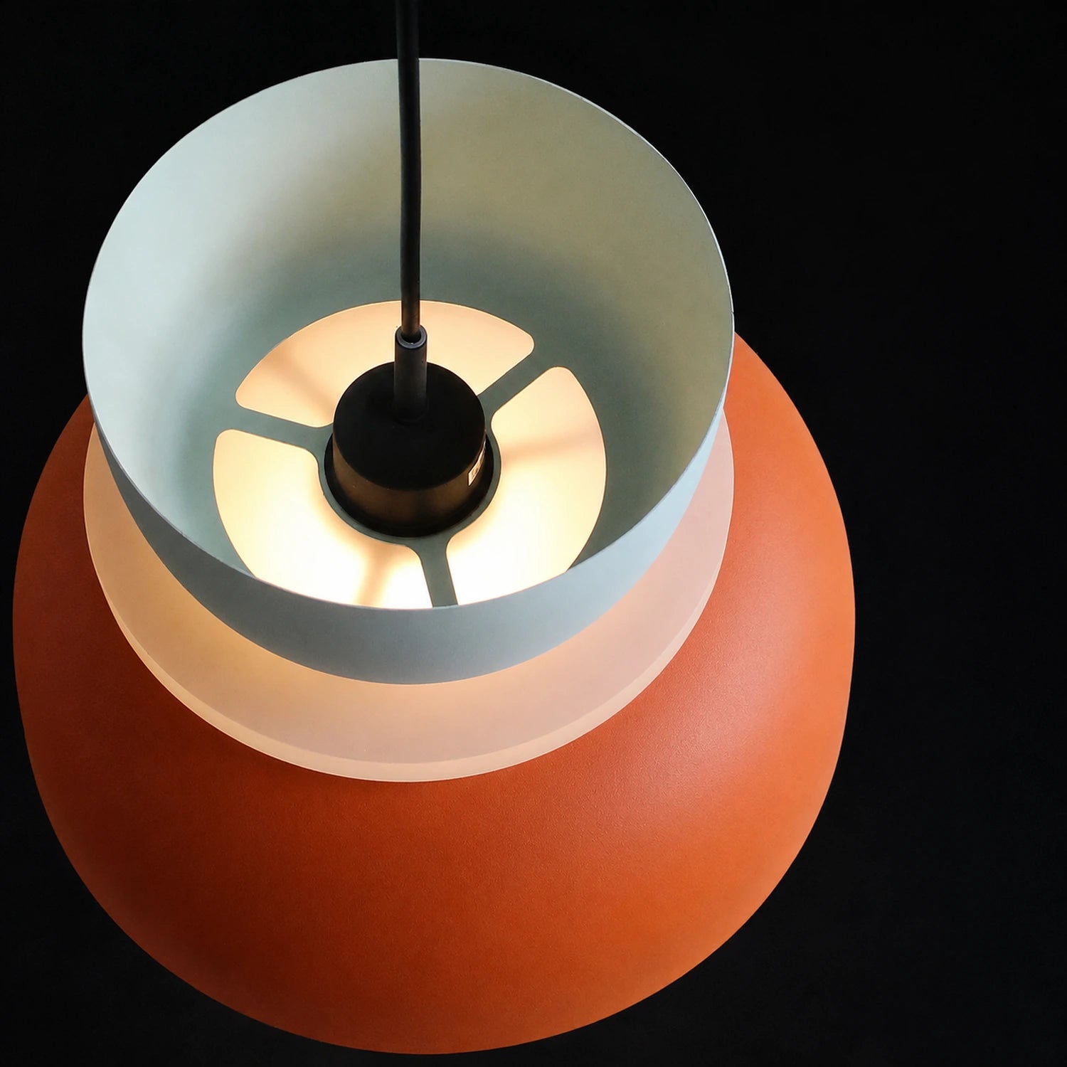 Modern Macaron Pendant Light with Iron and Acrylic Shade