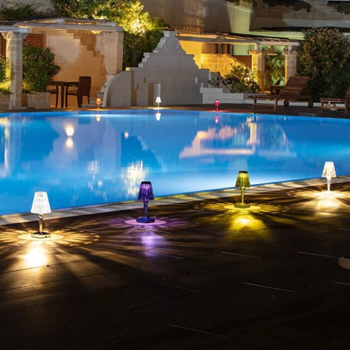 Crystal Table Lamp for Bedroom & Living Room - Ambient Light