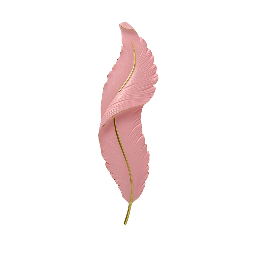 Resin Feather LED Wall Light