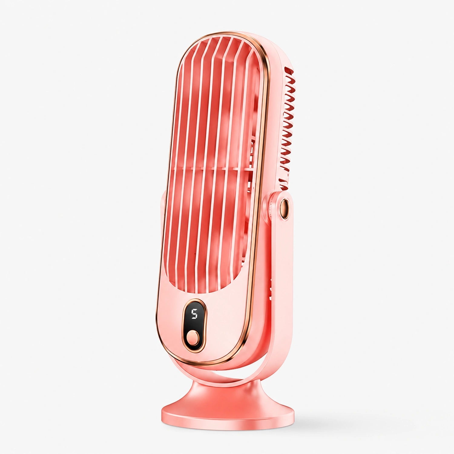 Rechargeable Dual Head Desktop Fan with LED Display