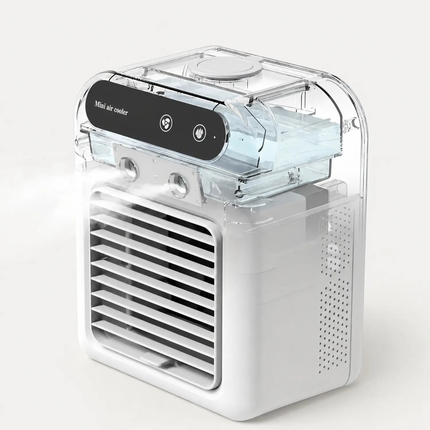 Portable USB Air Cooler with Water Tank & Rechargeable Battery