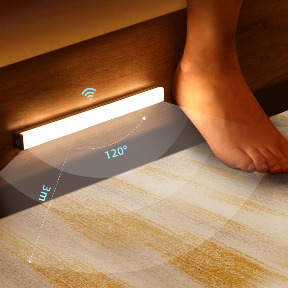 Rechargeable Motion Sensor Night Light - Wireless LED, Magnetic Mount
