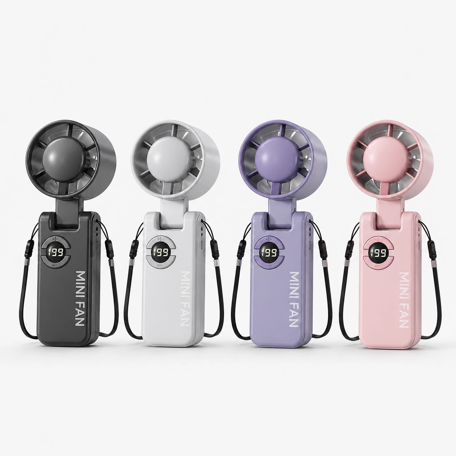 Portable Handheld Turbo Fan with LED Display