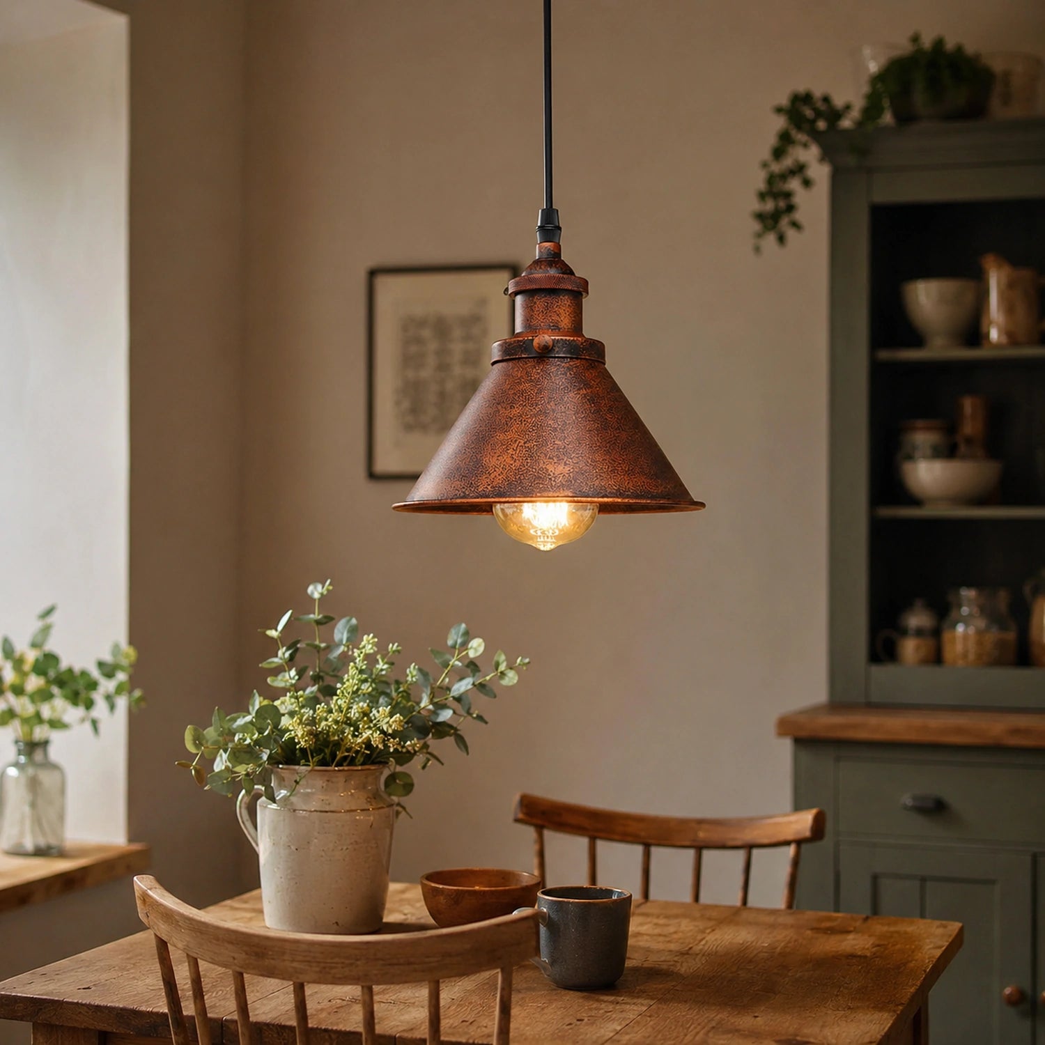 Vintage Industrial Metal Pendant Light