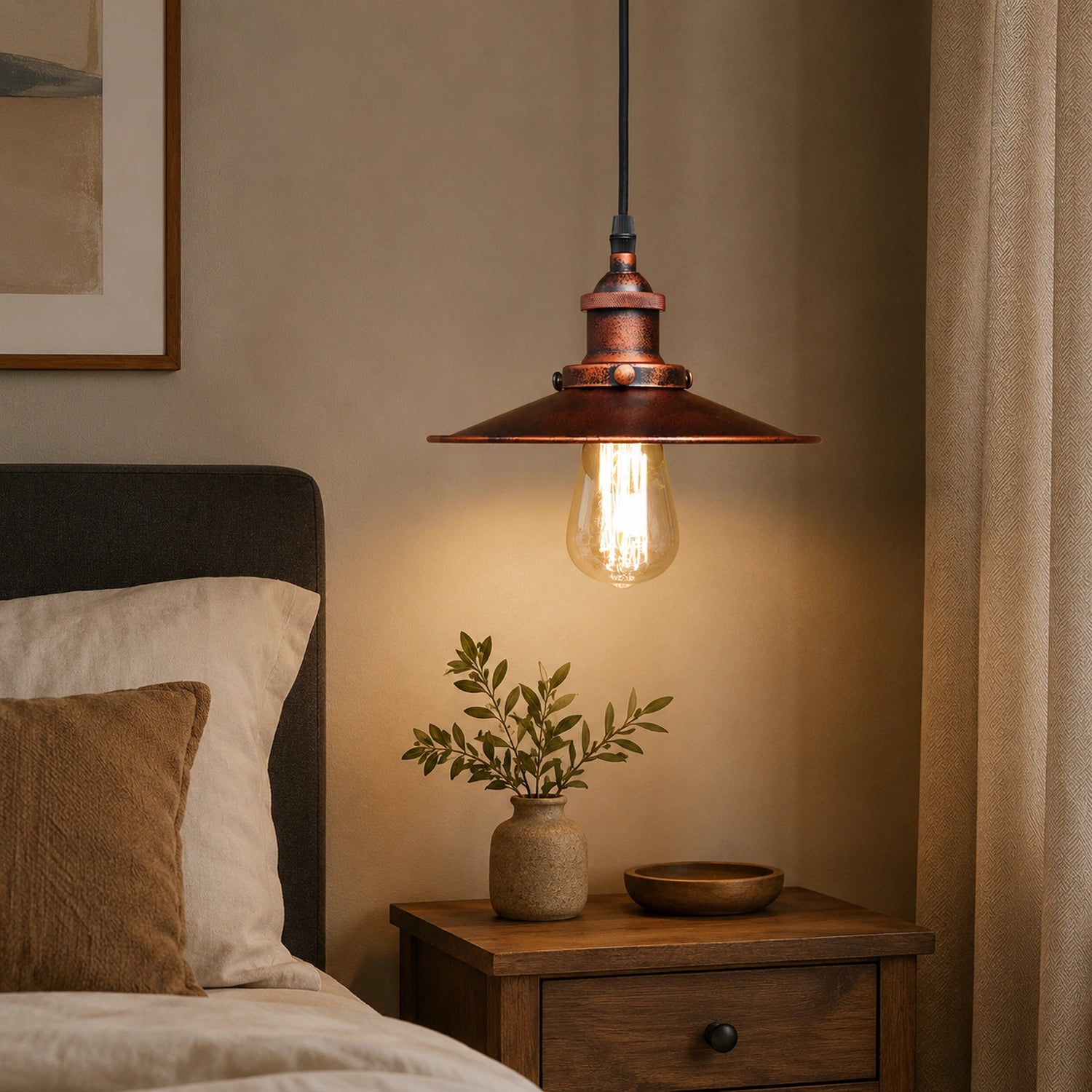 Vintage Industrial Metal Pendant Light