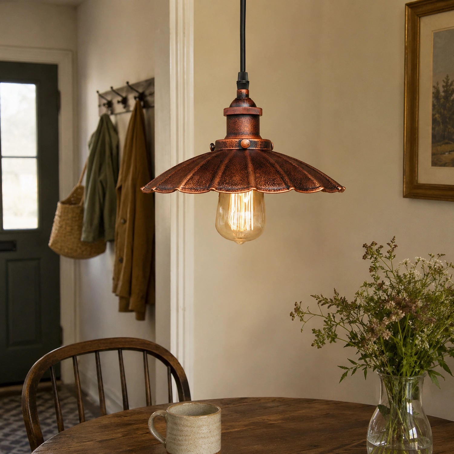 Vintage Industrial Metal Pendant Light