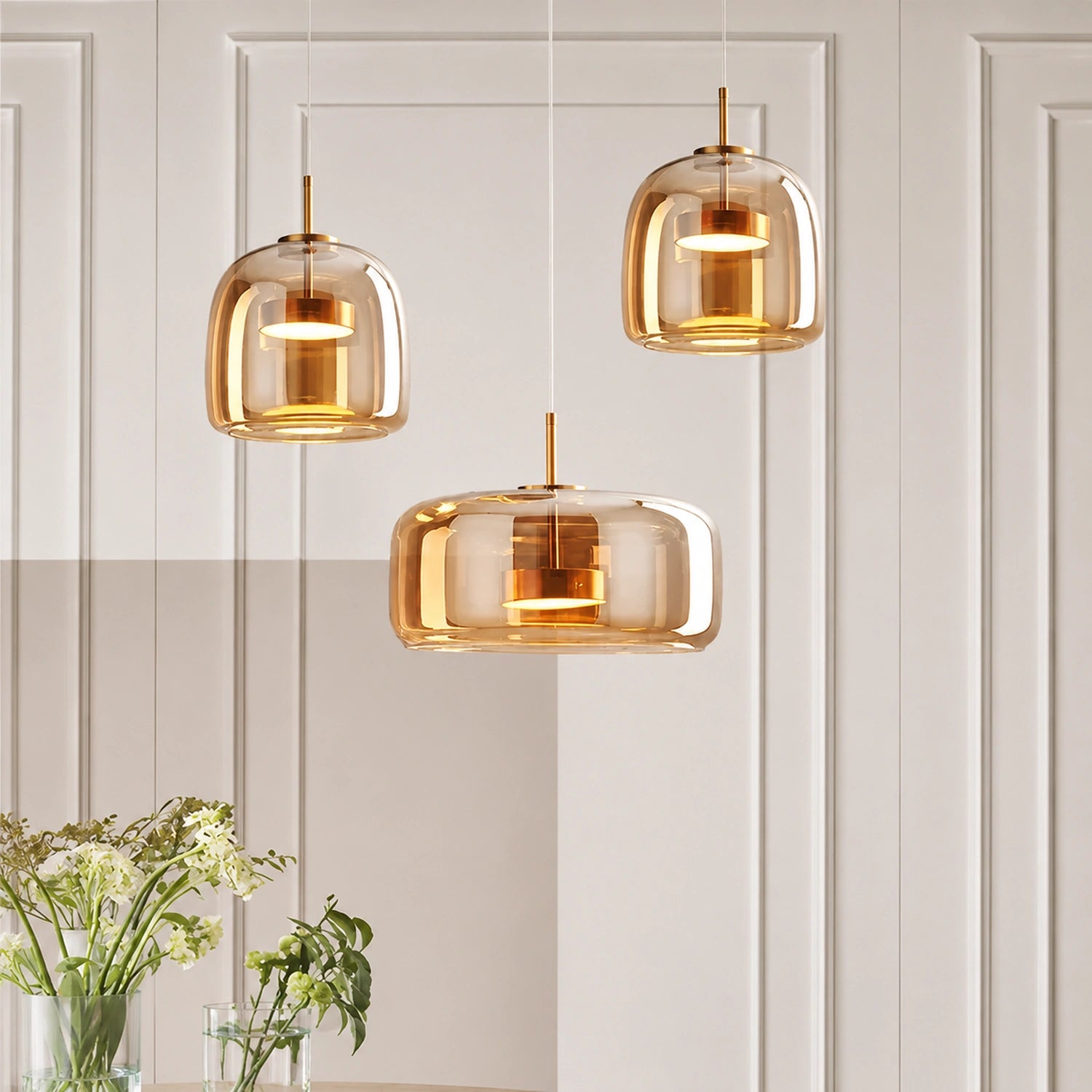 Modern Glass Pendant Light - Nordic Style