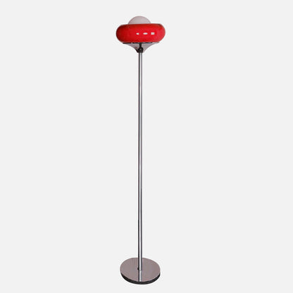 Elegant Retro Frosted Glass Floor And Table Lamp Red Yellow Led Lights