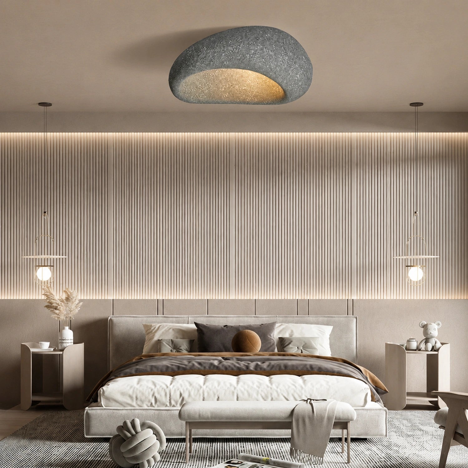 Nordic Wabi Sabi Style LED Ceiling Light