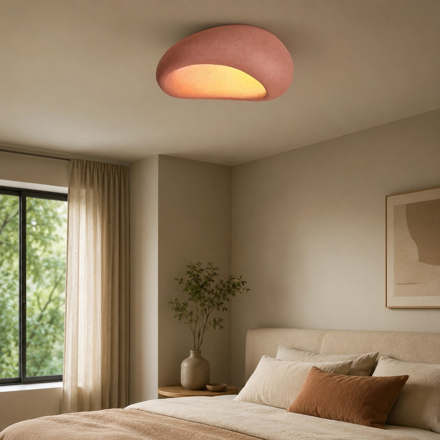 Nordic Wabi Sabi Style LED Ceiling Light