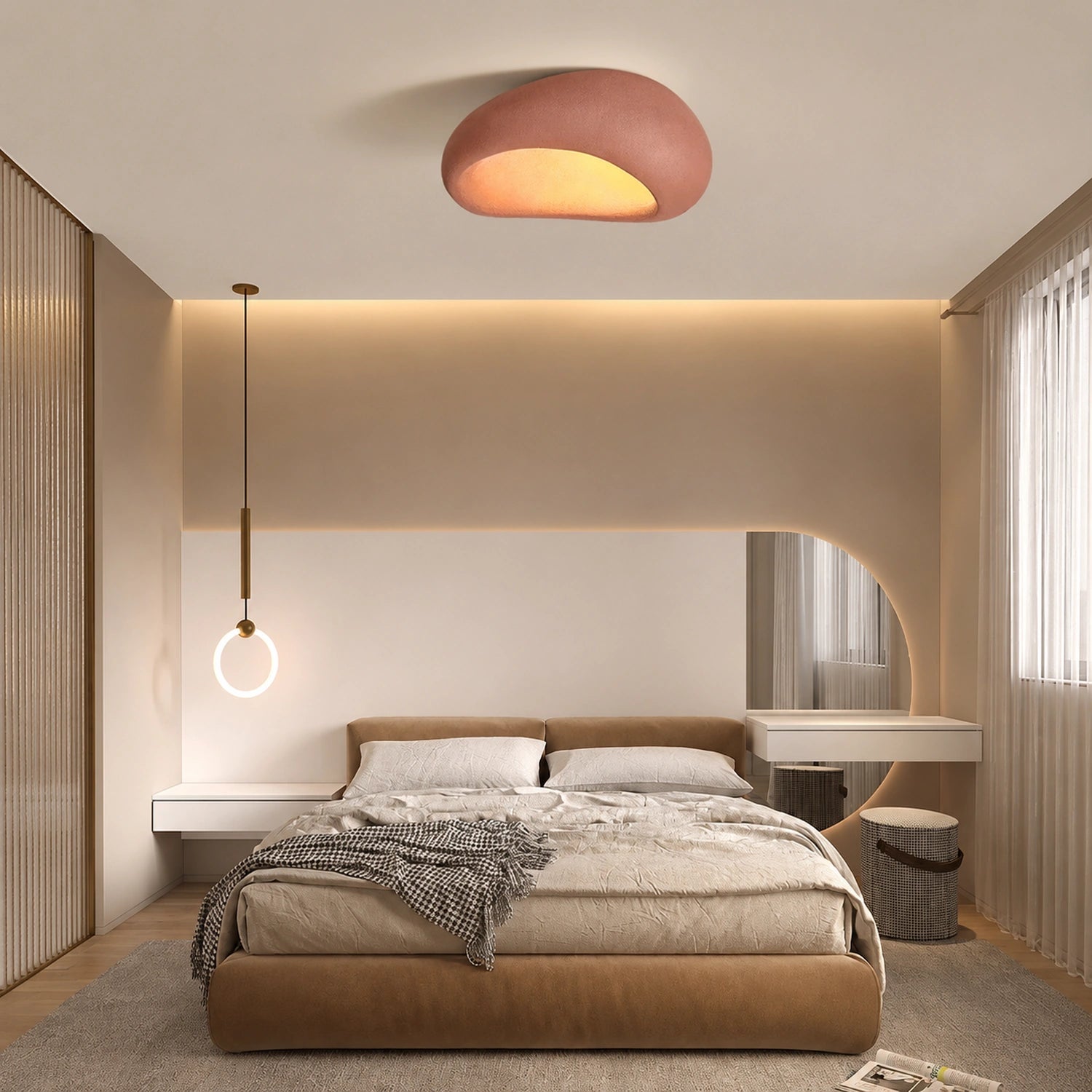 Nordic Wabi Sabi Style LED Ceiling Light