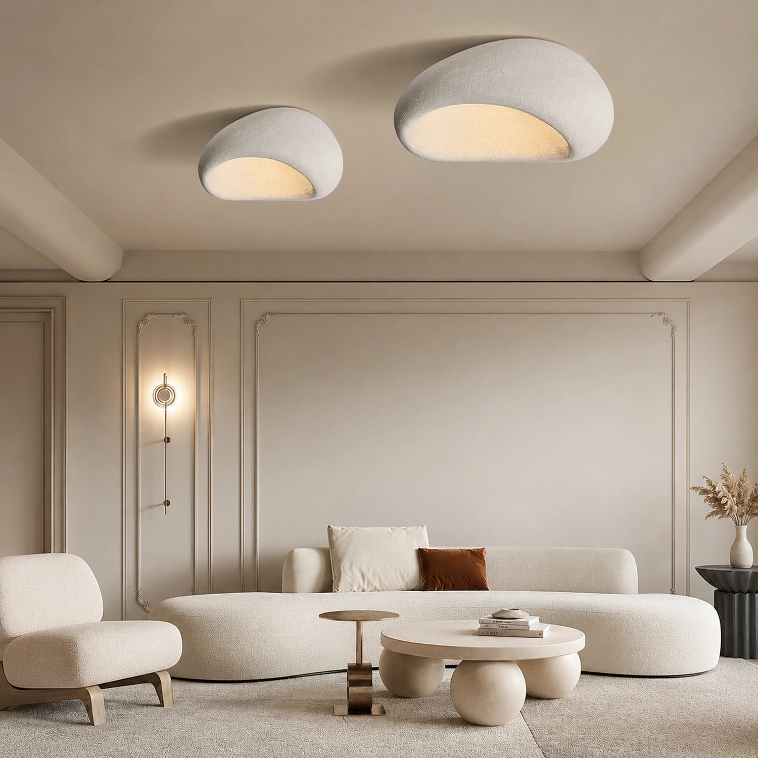 Nordic Wabi Sabi Style LED Ceiling Light