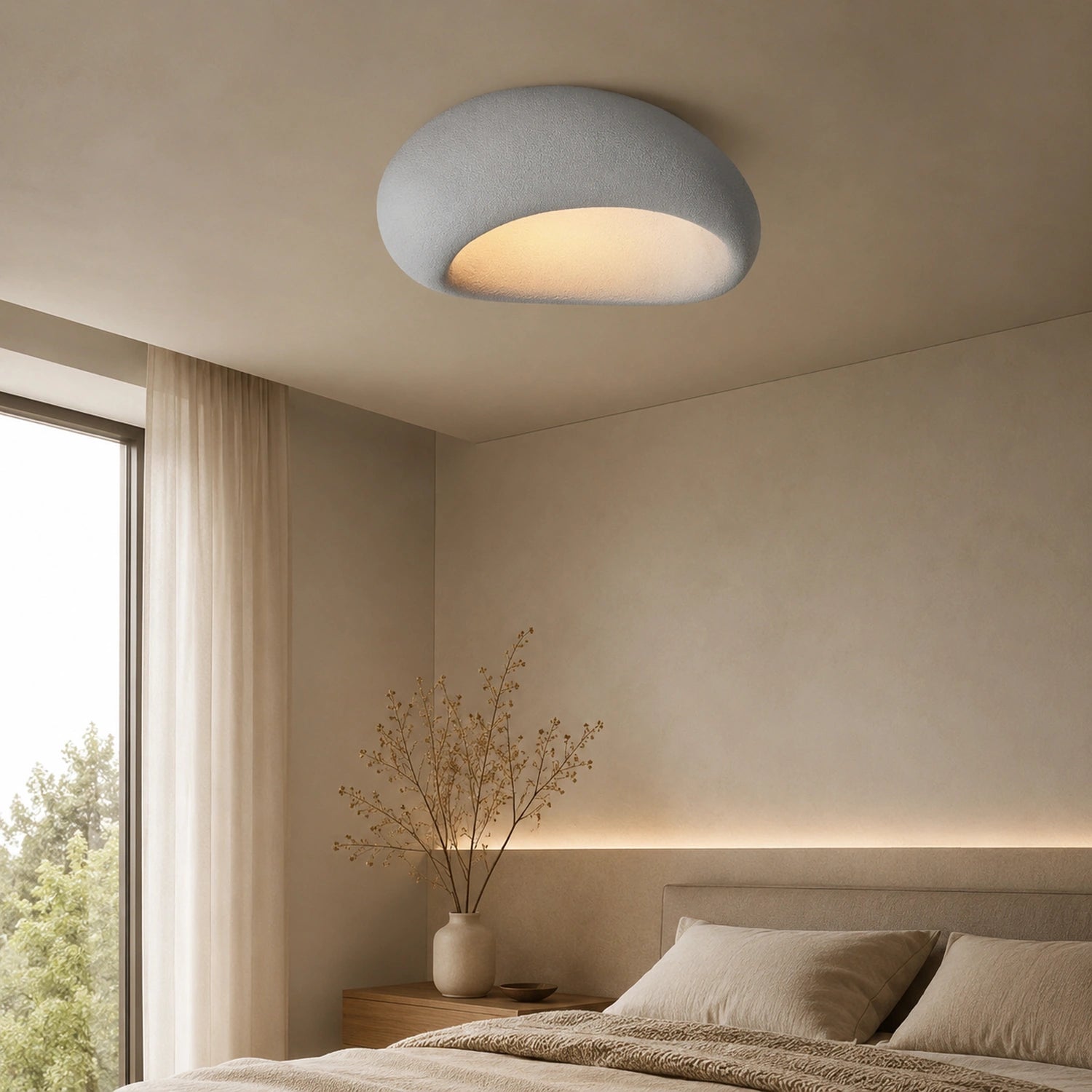 Nordic Wabi Sabi Style LED Ceiling Light