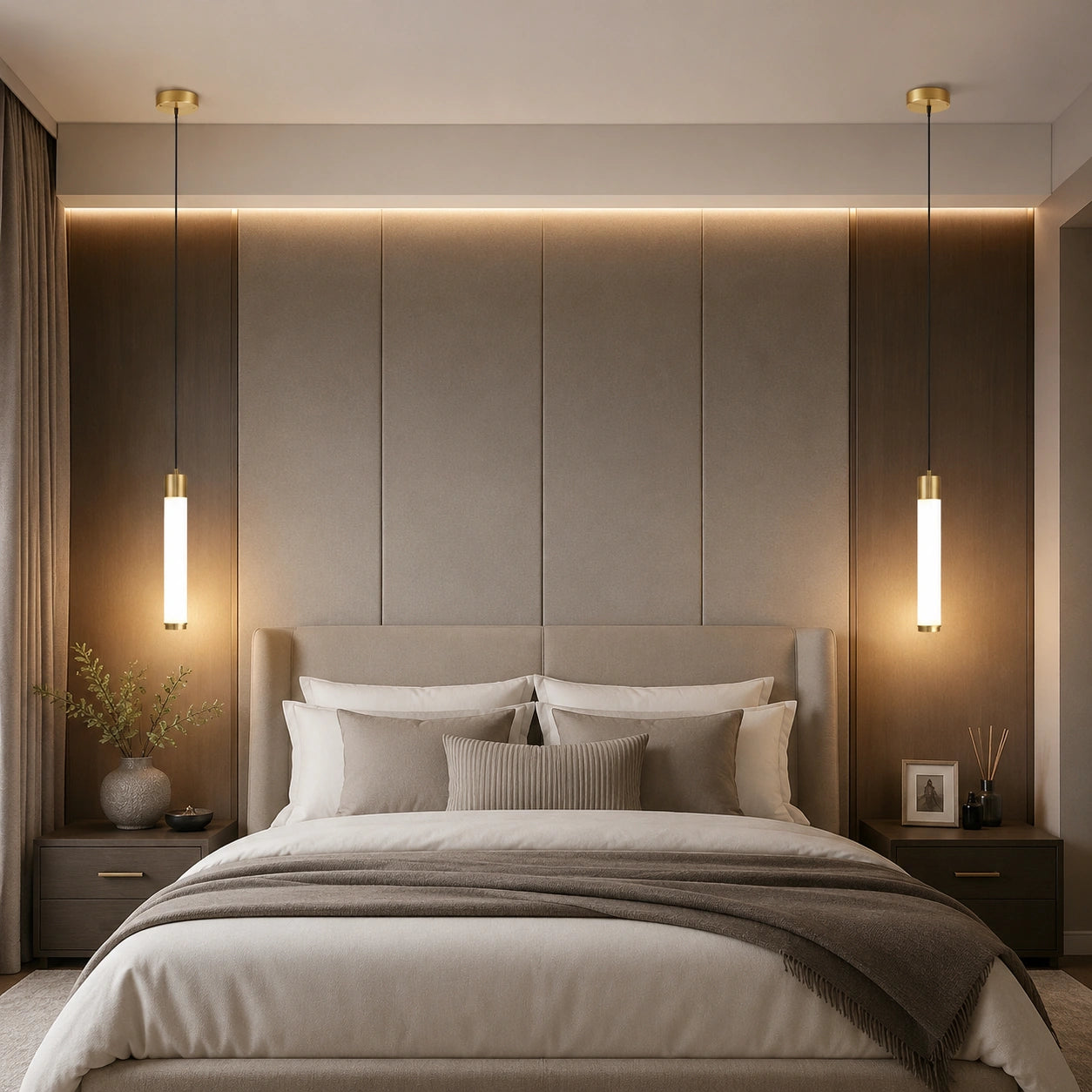 Retro Imitation Marble and Acrylic LED Pendant Light
