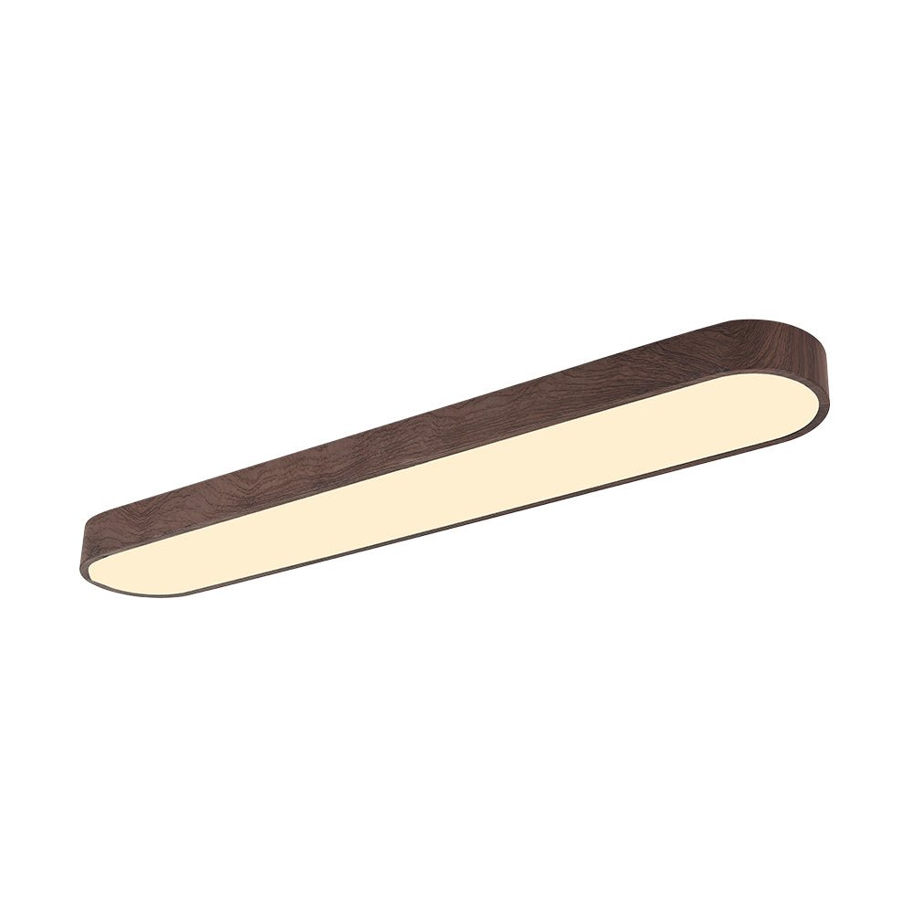 Contemporary LED Color Changing Wood Grain Flush Mount Ceiling Light