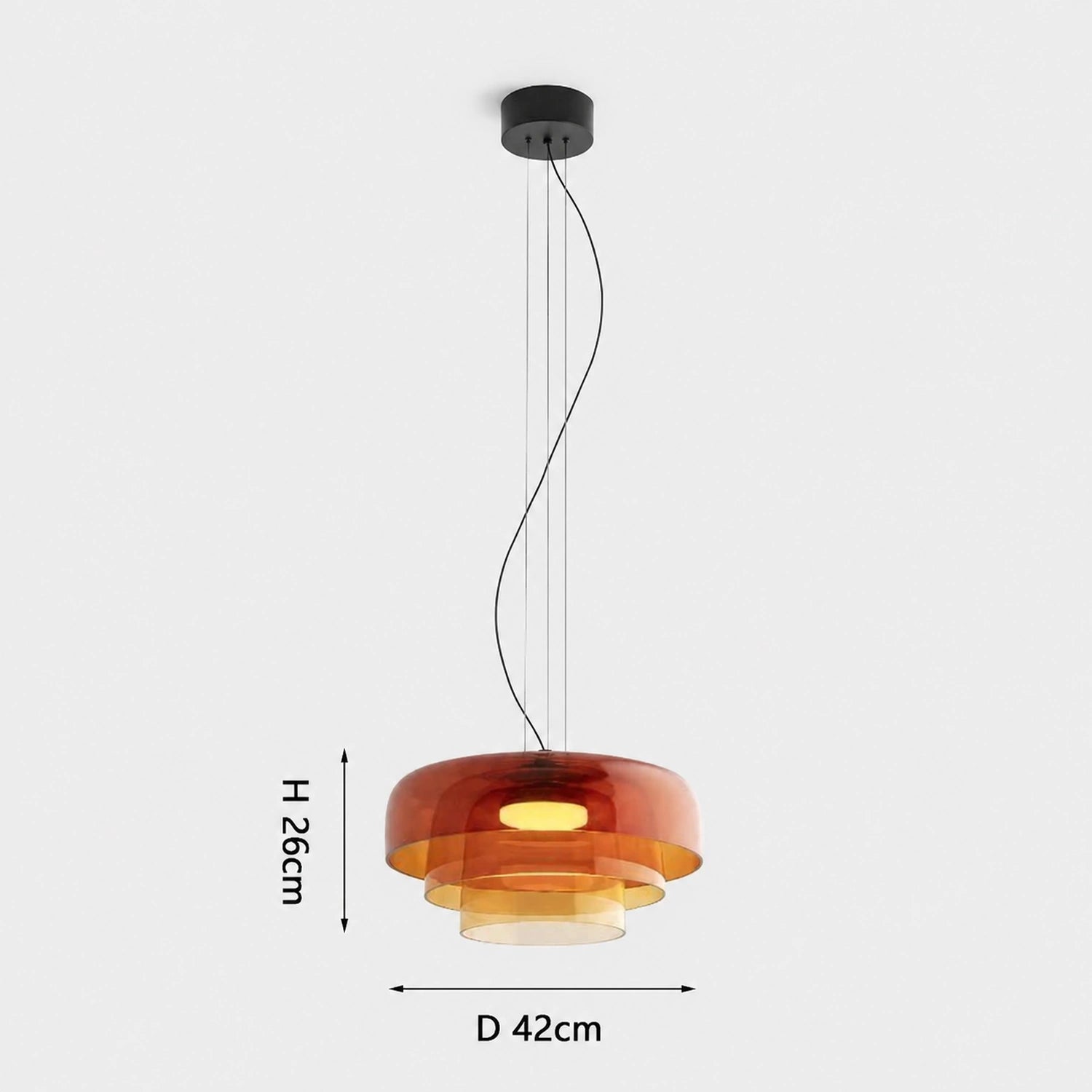 Colorful Glass Pendant Light for Dining Table & Living Room