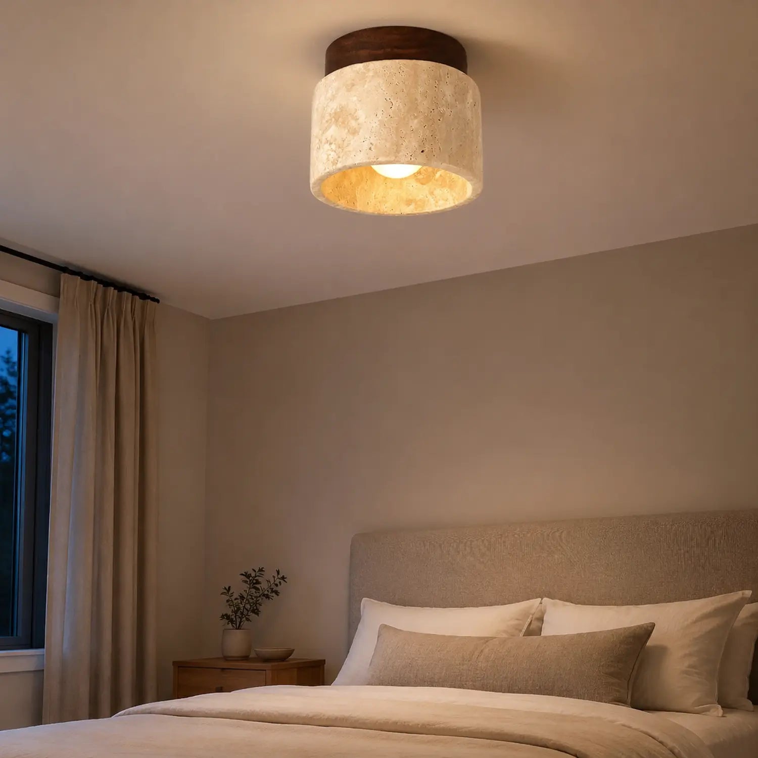 Japanese Style Round LED Ceiling Light