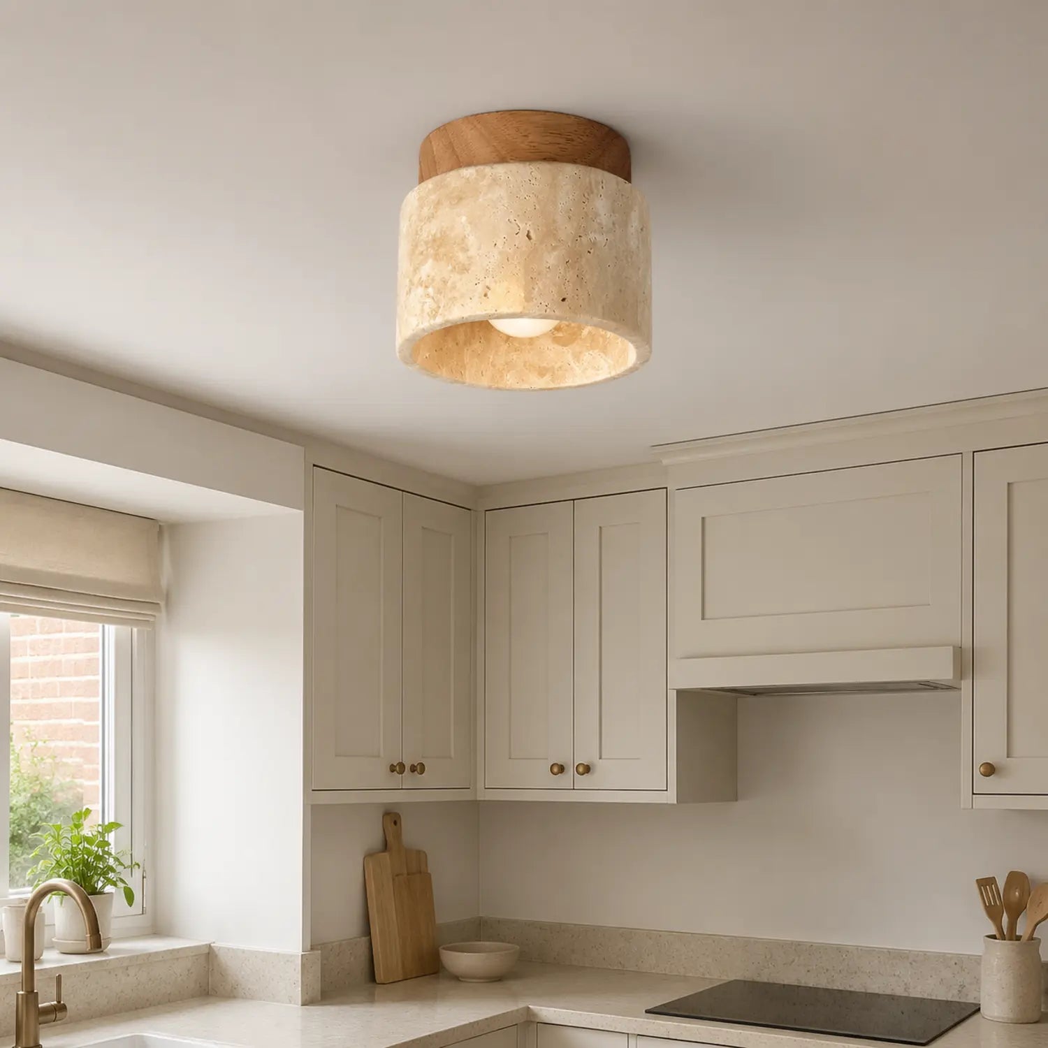 Japanese Style Round LED Ceiling Light