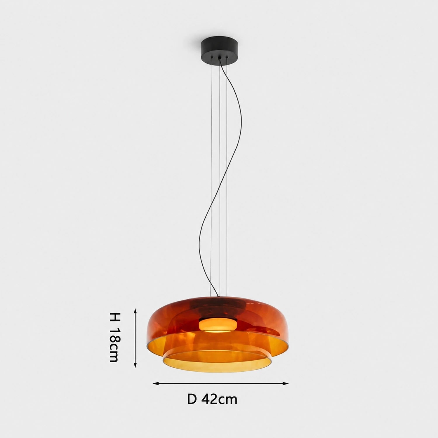 Colorful Glass Pendant Light for Dining Table & Living Room