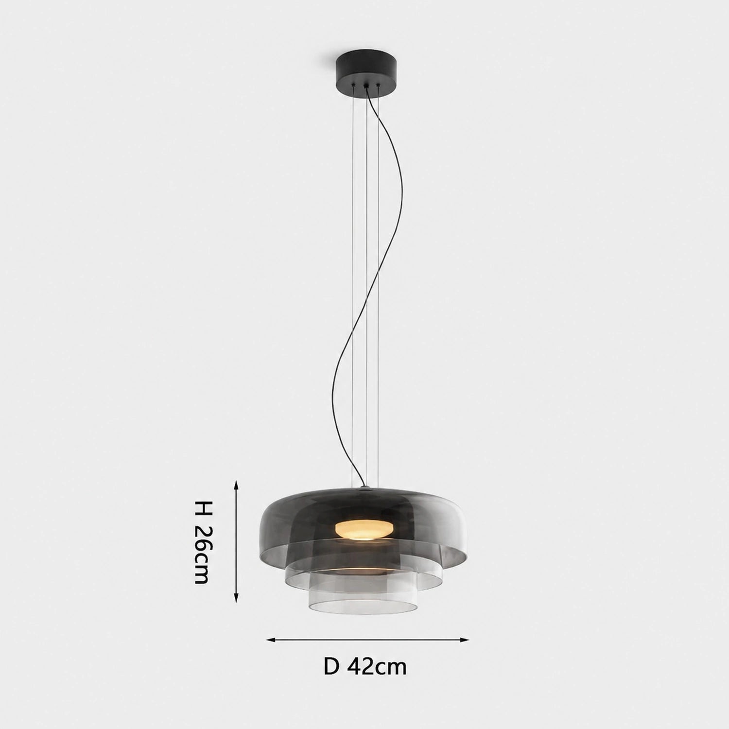 Colorful Glass Pendant Light for Dining Table & Living Room