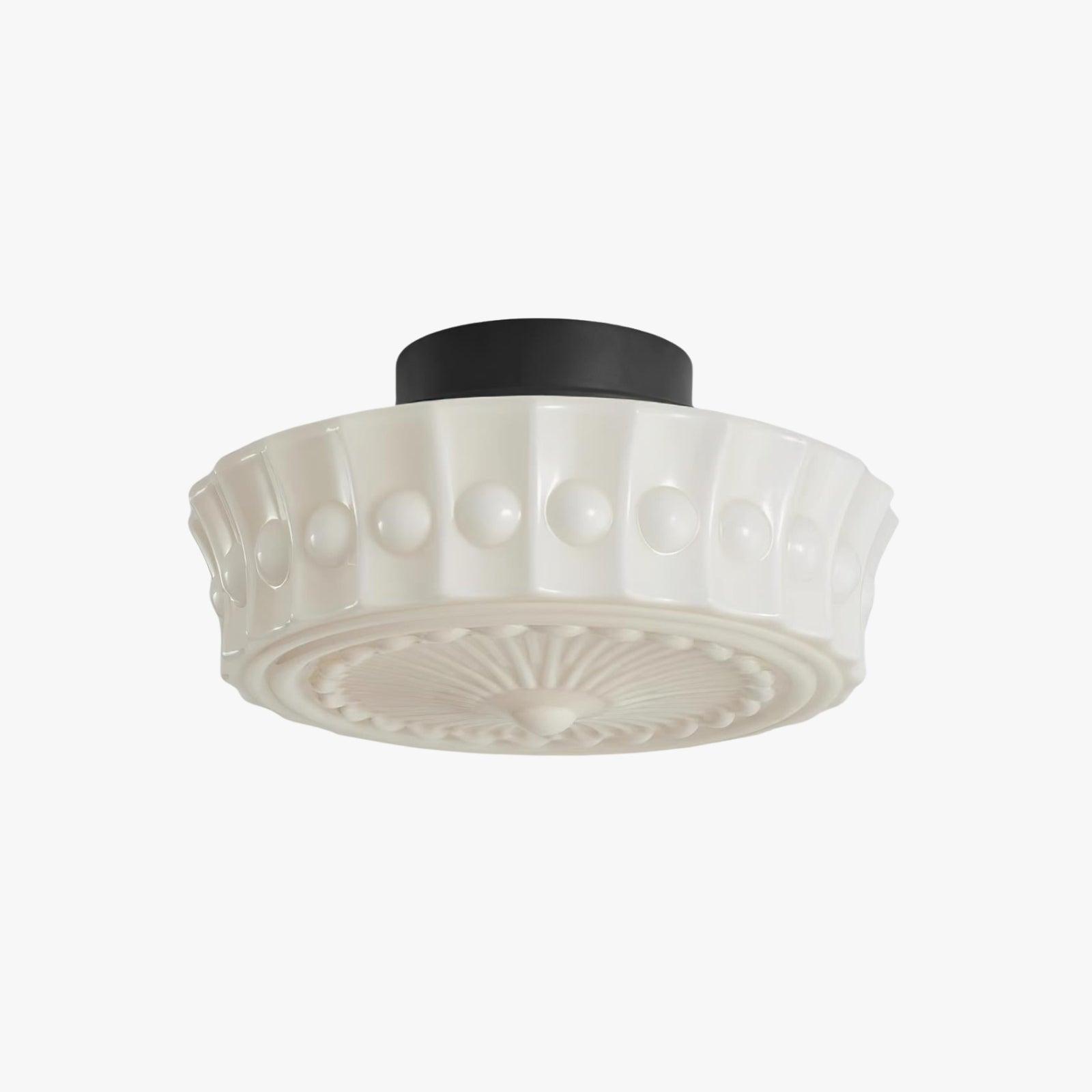 French Vintage Flushmount Ceiling Fixture