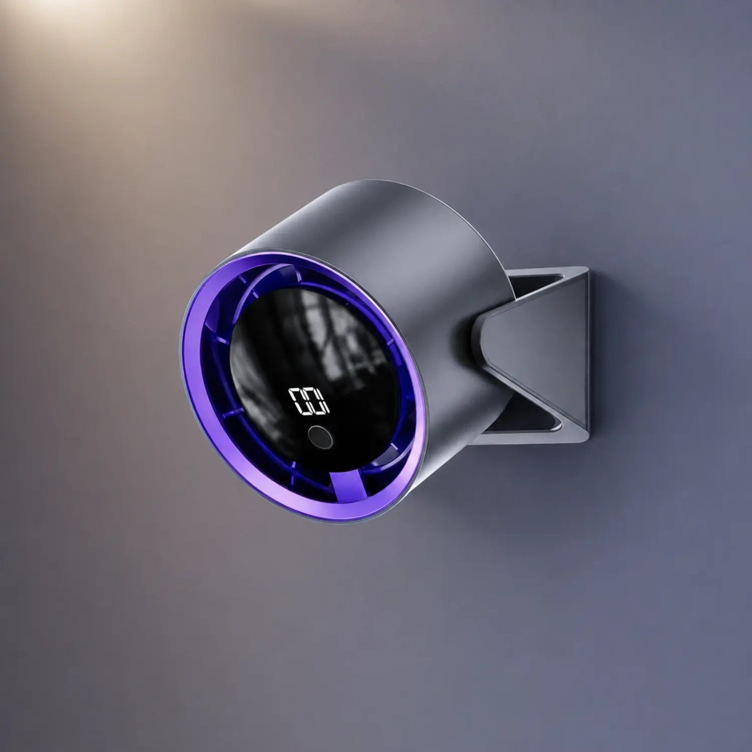 Rechargeable Desktop Fan with Digital Display & Wall Mount